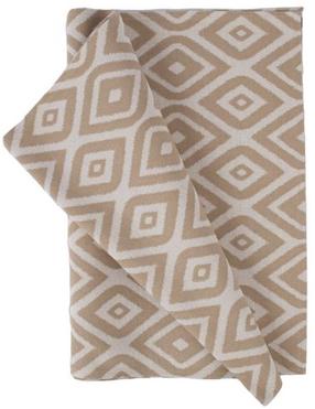 Stalo takelis stačiakampė Home4you Holly Outdoor, balta/smėlio, 116 x 43 cm