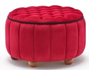 Pufas Hanah Home Jasmin 825BLC1625, raudonas, 65 cm x 65 cm x 42 cm