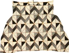 Patalynės užvalkalų komplektas PGD-05, juoda/kreminė/smėlio, 200 x 220 cm