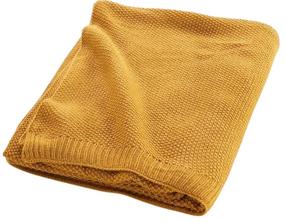 Lovatiesė Douceur d`Interieur Tricotine, geltona, 125 cm x 150 cm