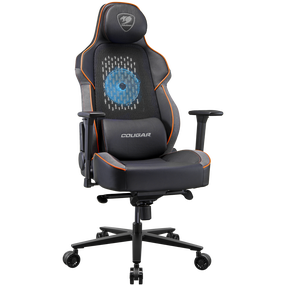 Žaidimų kėdė Cougar Gaming NxSys Aero, 52.5 x 69 x 133 - 139 cm, juoda/oranžinė