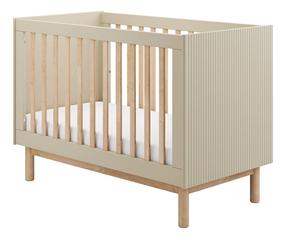 Kūdikio lovytė viengulė Pinio Miloo, šampano, 60 x 120 cm, be patalynės dėžės, be čiužinio