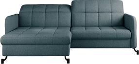 Kampinė sofa Lorelle Grande 75, mėlyna, kairinė, 160 x 225 cm x 105 cm
