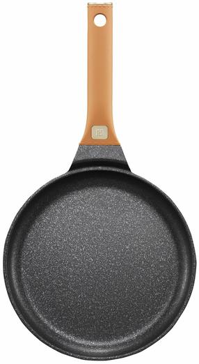 Blynų keptuvė Ambition Qualum Basic Stone Edition Camel, 24 cm, aliuminis