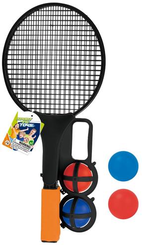 Rakečių ir kamuoliukų rinkinys Ao Jie, juoda/oranžinė