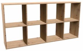 Pastatoma lentyna Malax 2x4, ąžuolo, 30 cm x 147 cm x 75 cm