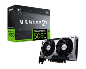 Vaizdo plokštė MSI GeForce RTX 5060 Ventus 2X OC, 8 GB, GDDR7