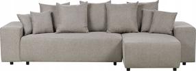 Kampinė sofa - lova Beliani Luspa, šviesiai ruda, dešininė, 294 x 130 cm x 71 cm