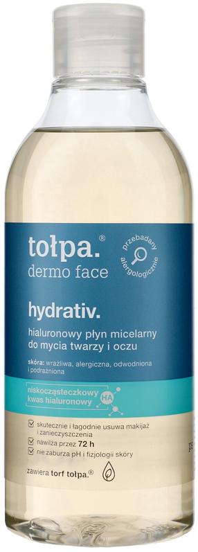 Micelinis vanduo Tołpa Dermo Face Hyaluronic Micellar Liquid, 400.0 ml
