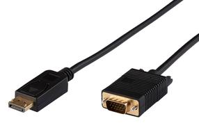 Kabelis MicroConnect Displayport, VGA, 2 m, juoda