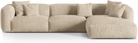 Modulinė sofa Micadoni Martina Vogue 1, šviesiai smėlinė, dešininė, 332 x 176 cm x 75 cm
