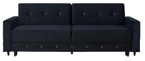 Sofa-lova Bodzio Diamentino TDIK-P12, juoda, 235 x 95 cm x 83 cm
