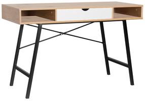 Rašomasis stalas Home4you Study 40858, ąžuolo/ruda
