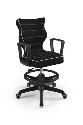 Vaikiška darbo kėdė Norm Visto 01, 63 x 63 x 99 cm, juoda