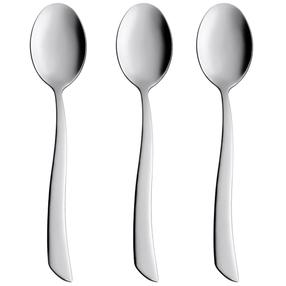 Desertinis šaukštelis Ambition Wave 83881, nerūdijantysis plienas, sidabro, 3 vnt.