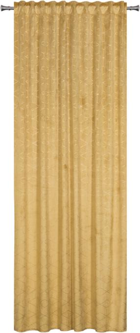 Naktinė užuolaida Splendid Sanso GZ-SANSOT-140/260-MU, garstyčių, 140 cm x 260 cm