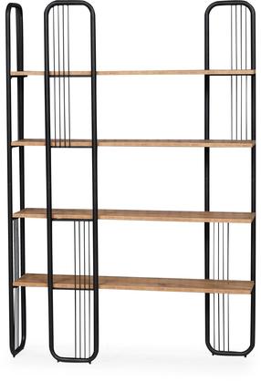 Pastatoma lentyna Kalune Design Sierra 379VLV1310, ruda/juoda, 28 cm x 125 cm x 180 cm