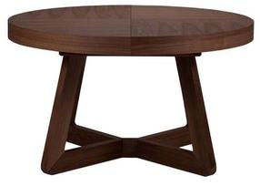 Valgomojo stalas išskleidžiamas Micadoni Home Dustin, riešuto, 130 - 230 cm x 130 cm x 76 cm