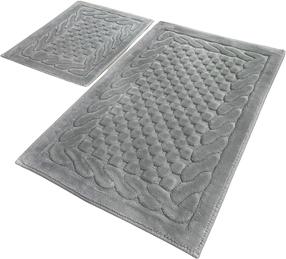 Vonios kilimėlių rinkinys Foutastic 359CHL4317, pilkas, 100 cm x 60 cm