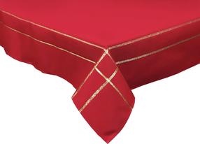 Staltiesė stačiakampė Mariall OAB-6, aukso/raudona, 150 x 260 cm
