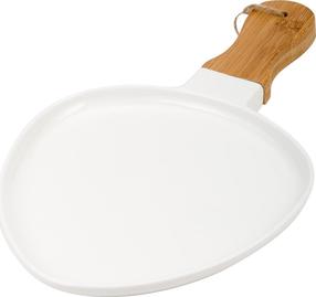 Serviravimo lėkštė Nava Terrestrial, 34.5 cm x 21 cm, balta, porcelianas