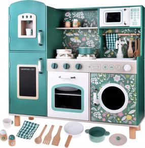 Vaikiška virtuvėlė, virtuvės prietaisų rinkinys ZA4833, žalia