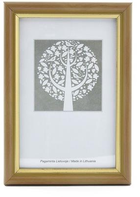 Nuotraukų rėmelis ECO 1301117, 30 cm x 21 cm, ruda/aukso