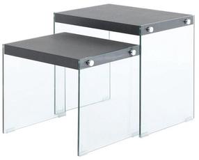 Kavos staliukų komplektas Kayoom Elementary 225, juodas, 46 cm x 40 cm x 43 cm, 2 vnt.