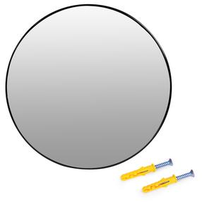 Veidrodis ModernHome, kabinamas, 80 cm x 80 cm, juoda