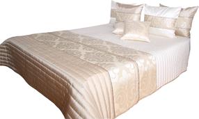 Lovatiesė Mariall NM37-B1, kreminė/smėlio, 200 cm x 220 cm