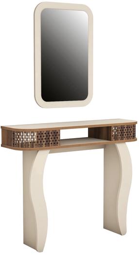 Konsolinis staliukas Kalune Design Damla, kreminė, 105 cm x 30 cm x 85 cm