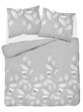 Patalynės užvalkalų komplektas PCB-219, balta/pilka, 200 x 220 cm