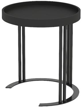 Žurnalinis staliukas Home4you Keira, juoda, 50 cm x 50 cm x 50 cm