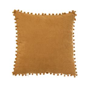 Dekoratyvinė pagalvėlė Domoletti Ponpon, geltona, 45 cm x 45 cm