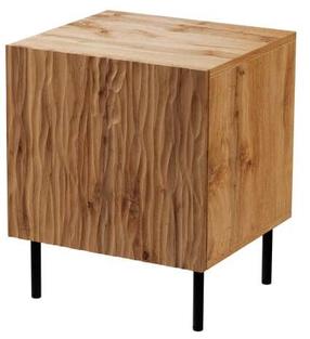 Naktinis staliukas Jungle, ąžuolo/juoda, 53.5 cm x 44 cm x 40.5 cm