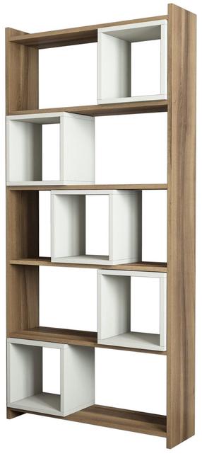 Pastatoma lentyna Kalune Design Box 845HCT3603, kreminė/ruda, 80 cm x 22 cm x 170 cm