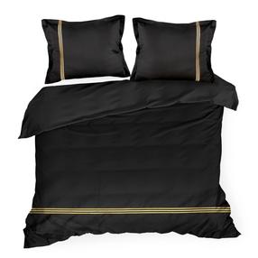 Patalynės užvalkalų komplektas PTN-13, aukso/juoda, 160 x 200 cm
