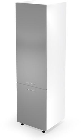 Virtuvinė spinta Vento DP-60/214, balta/pilka, 56 cm x 60 cm x 214 cm