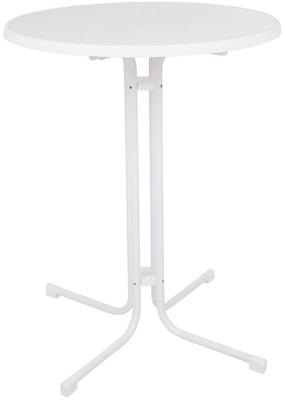 Lauko stalas Patio, balta, 85 cm x 85 cm x 110 cm