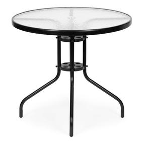 Lauko stalas MultiGarden, juodas, 80 cm x 80 cm x 71 cm