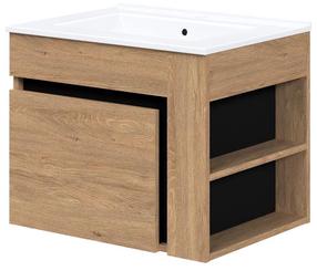 Praustuvo spintelė Duesa SU-60, ruda/juoda, 45 cm x 60 cm x 47 cm