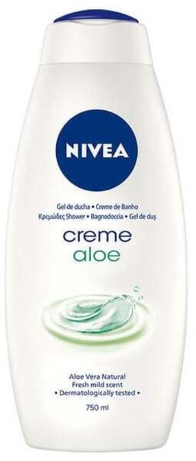 Kūno prausimosi želė Nivea Creme Aloe, 750 ml