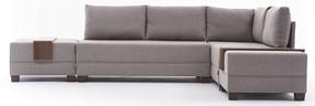 Kampinė sofa Hanah Home Fly, kreminė, dešininė, 280 x 210 cm x 70 cm