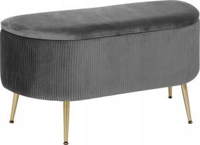 Suoliukas Atmosphera Solaro, pilkas, 40 cm x 100 cm x 53 cm