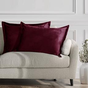 Pagalvės užvalkalas Restilo Velvet, raudona, 50 cm x 70 cm, 2 vnt.