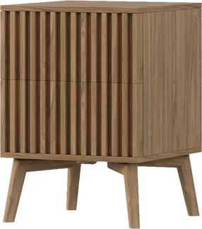 Naktinis staliukas Entsian, ąžuolo, 40 cm x 40 cm x 52 cm