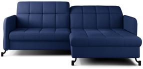 Kampinė sofa Lorelle Solar 79, tamsiai mėlyna, dešininė, 160 x 225 cm x 105 cm