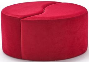 Pufas Hanah Home Alis 825BLC1608, raudonas, 80 cm x 80 cm x 40 cm