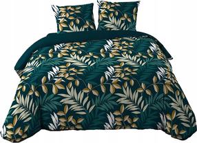 Patalynės užvalkalų komplektas Douceur d`Interieur Nelida, žalias/rusva, 220 x 240 cm