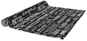 Stalo takelis stačiakampė Tognana Lets Party, balta/juoda, 40 x 140 cm